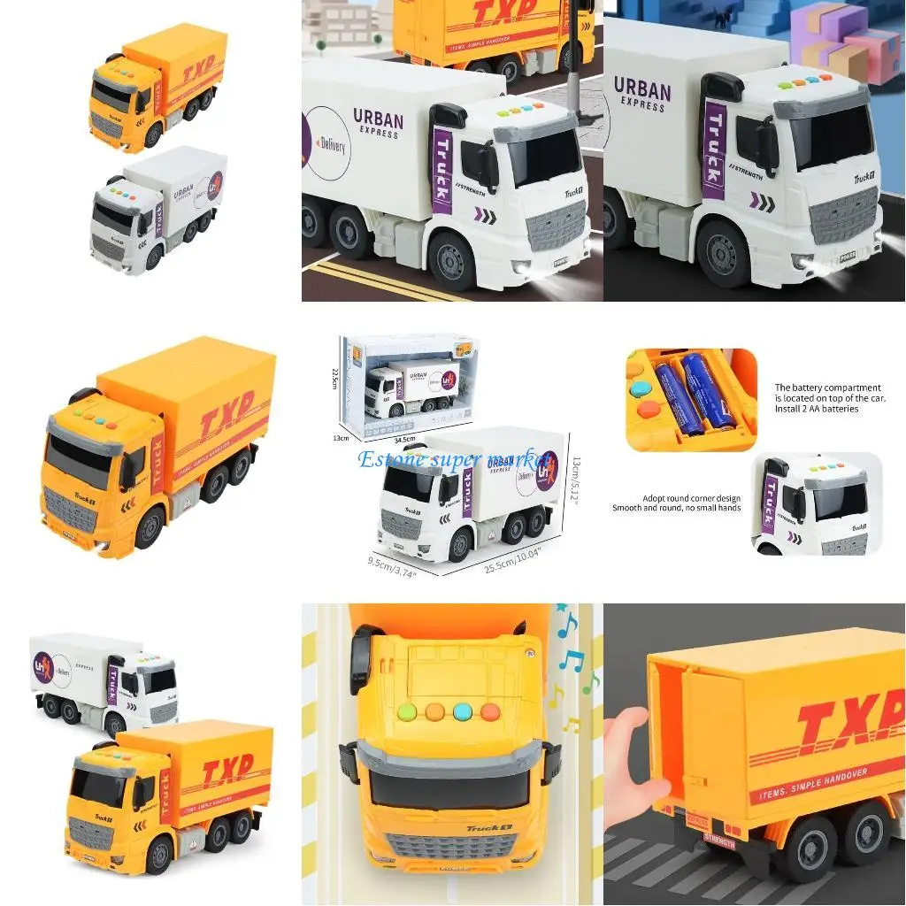 Coche simulación historia contadora 090B para niños pequeños, juguete fiesta cumpleaños con motor fricción