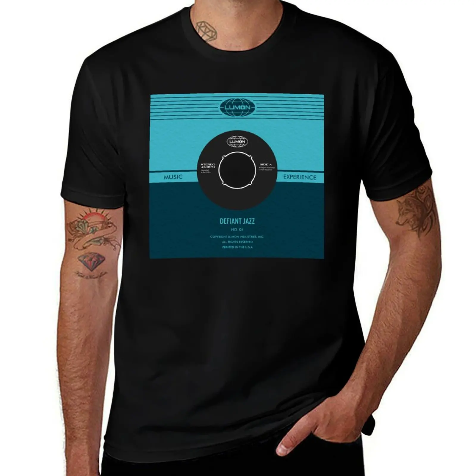 Severance defiant jazz vinyl T-Shirt Basic Tee Shirt for Everyday Outfit T-Shirt