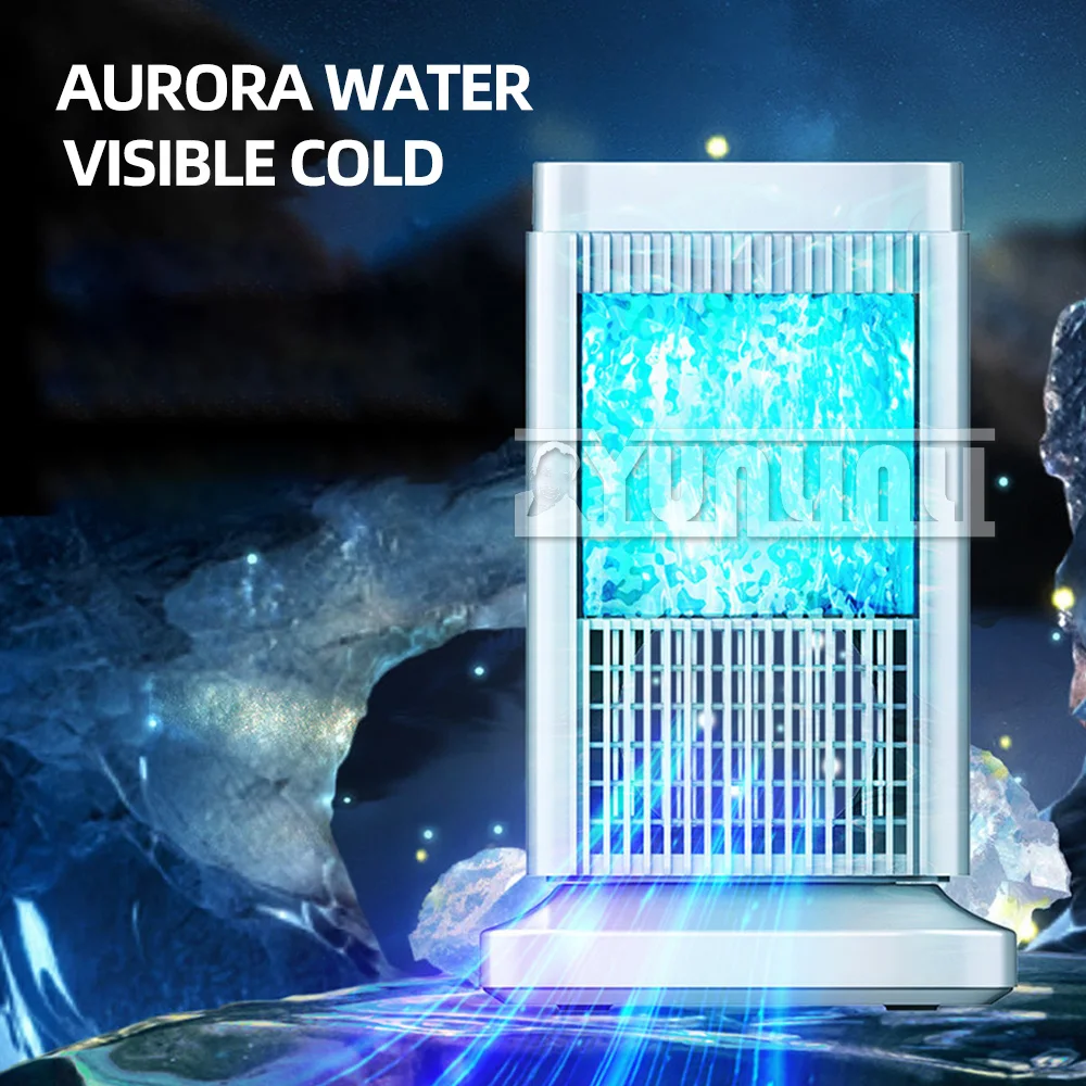 مكيف هواء صغير محمول، مروحة تبريد كهربائية، تكييف هواء منزلي صامت دون إضافة ماء، Climatiseur Maison الصيفي