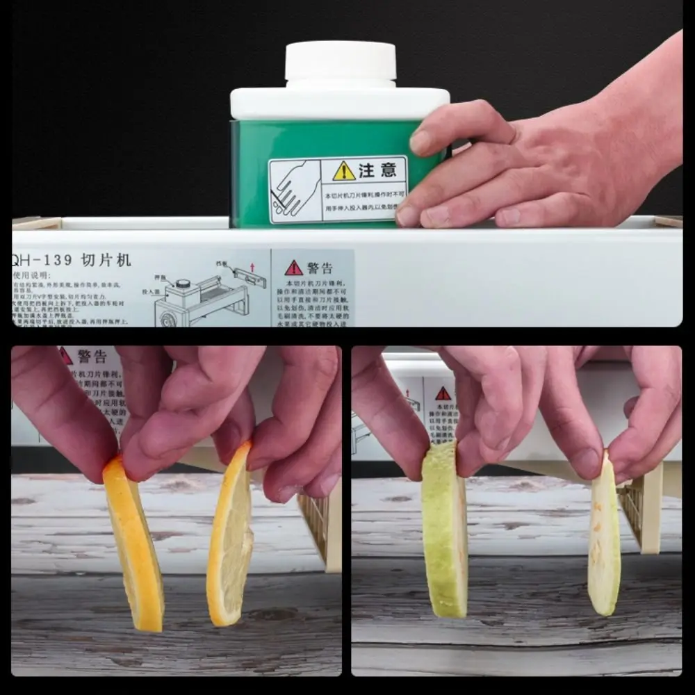 V-shaped Double Blade Manual Fruit Slicer Household Adjustable Vegetable Slicer Commercial Lemon Cucumber Carrot Onion Cutter