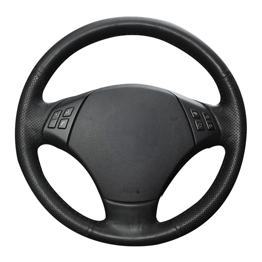 Car Steering Wheel Cover Car Steering Wheel Covers For BMW E90 320 318i 320i 325i 330i Non-slip Black Artificial Leather