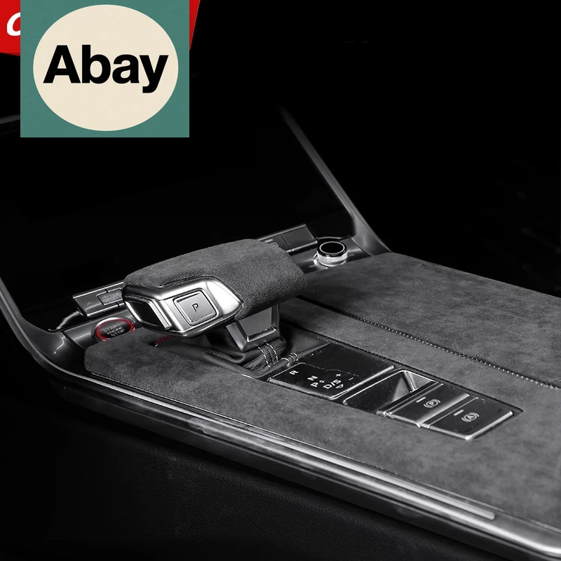 

Подходит для Audi A6L 2019-2024, автомобильная наклейка, меховая ручка для файлов, внутренняя центральная консоль, декоративная наклейка, модифицированные автомобильные аксессуары