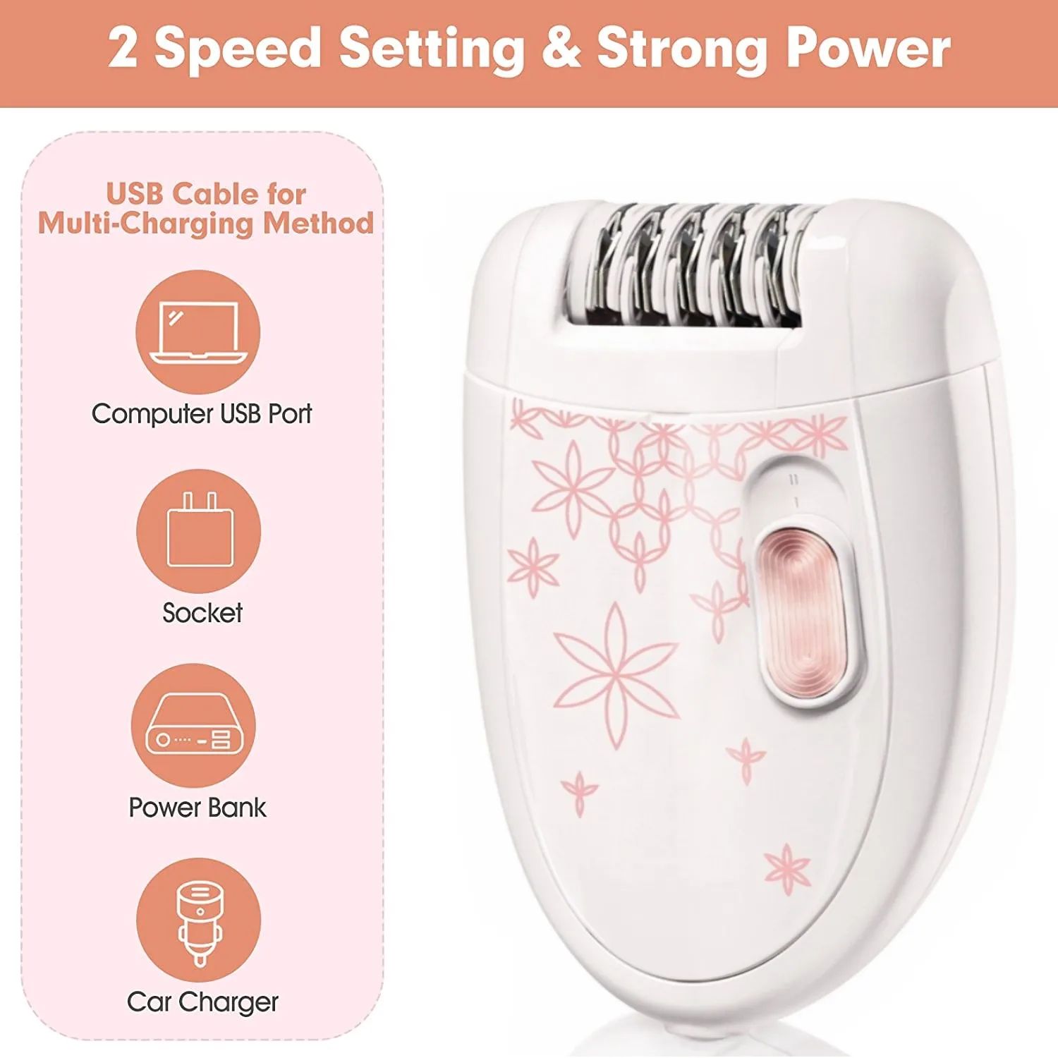 2022 New Women Epilator Electric Hair Removal for Body Underarm Female Epilator for Face Lady Leg Bikini Trimmer 100-240v Corded