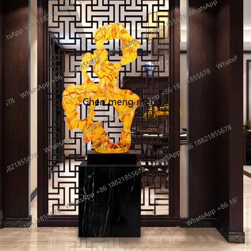H178Hotel Clubhouse Restaurant Soft Decoration Decoration Abstract Sculpture Entrance Transparent Ornament