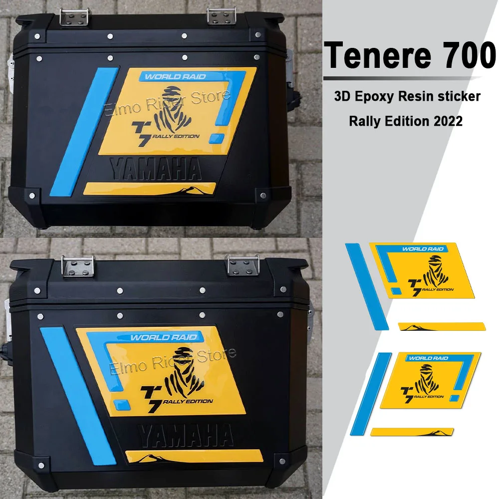 

Tenere 700 Motorcycle Accessories 3D Epoxy Resin Protection Side Bag Stickers For Yamaha Tenere 700 Rally Edition 2022