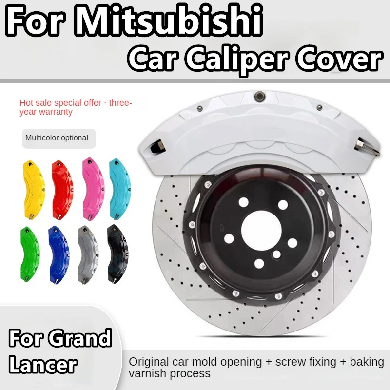 For Mitsubishi Grand Lancer Brake Caliper Cover Aluminum Alloy Front Rear Wheel Modification Kit Fit 2017