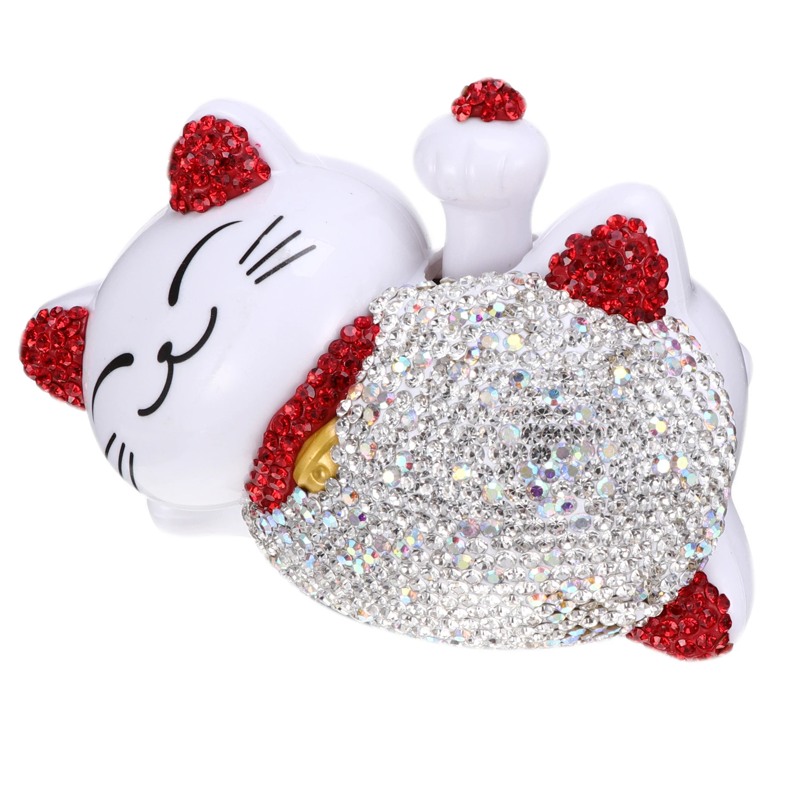 

Cat Christmas Ornament Solar Powered Car Jewelry Statue Dashboard Decorations