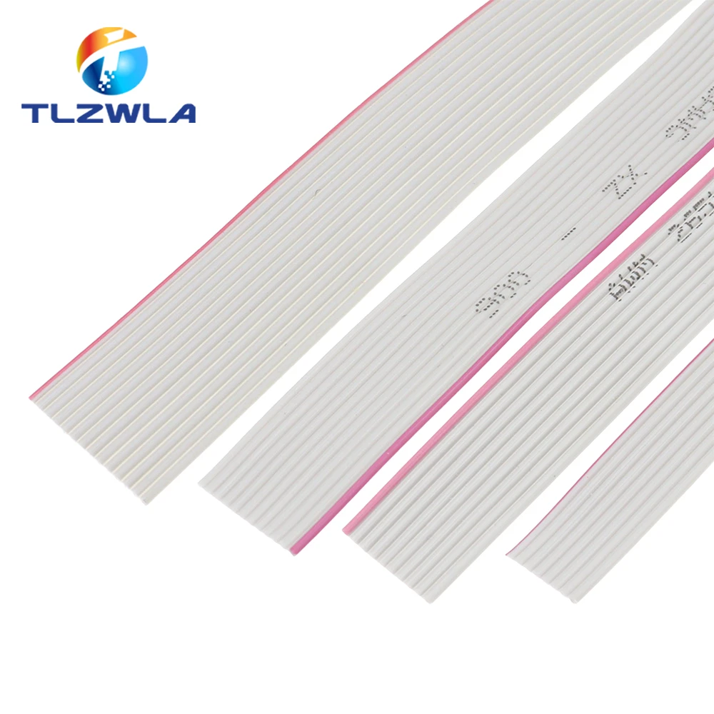 10Meter 1.27mm spacing 8P 10P 12P 14P 16P 20P 26P 30P 40P Grey flat cable FC-8 10 16 28AWG The wire,For IDC FC 2.54MM connector