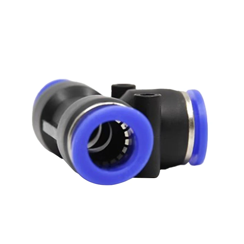 10PCS Pneumatic Tee Fittings 3 Way Slip Lock Quick Connector for 4-12mm PE Air Water Pipe Tubing