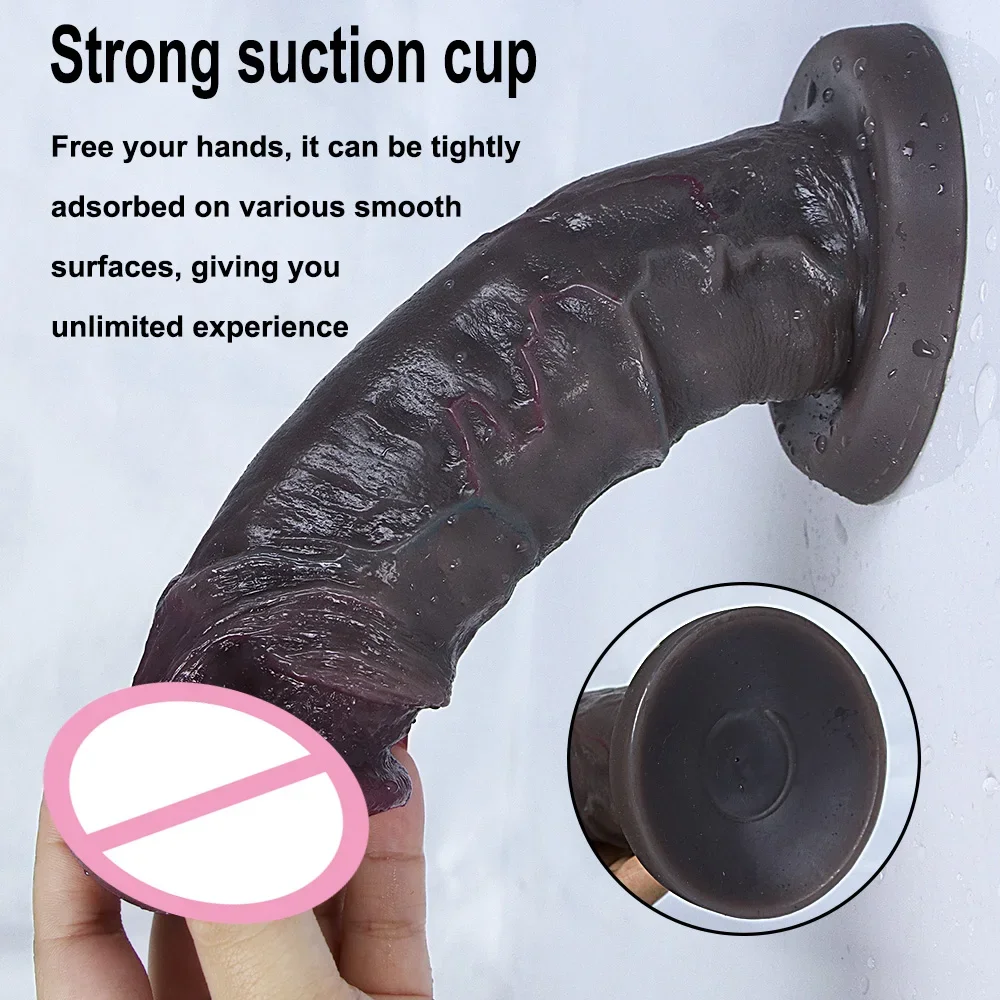 Realistic Dildo Silicone Soft Huge Adults Sex Toy for Women Suction Cup Big Dick Anal Plug Vaginal Small Penis Masturbators Gift