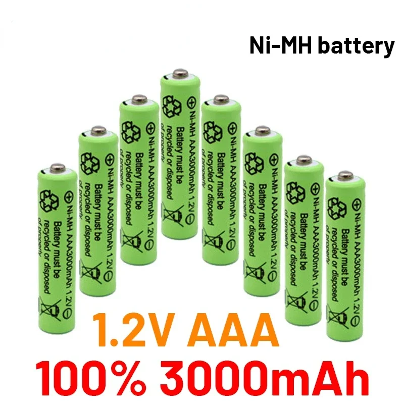 

4-20PCS 100% New 3000mAh 1.2 V AAA NI-MH Battery for Flashlight Camera Wireless Mouse Toy Pre-charged Batteries