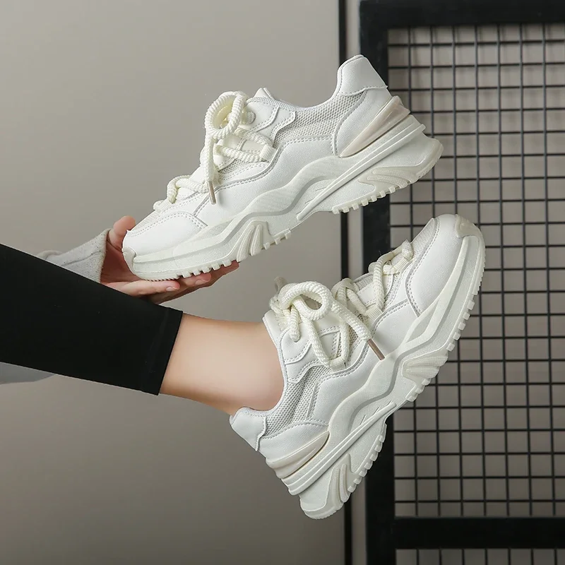 

Dad's Shoes 2023 Autumn and Winter New Breathable Mesh Versatile Increase Lightweight Anti Slip Soft Sole Casual Sports Shoes