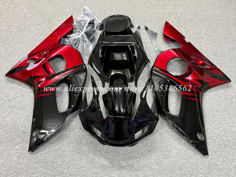 New ABS Motorcycle Fairings Kit Fit For YAMAHA R6 1998 1999 2000 2001 2002 Bodywork Set Custom Red Black