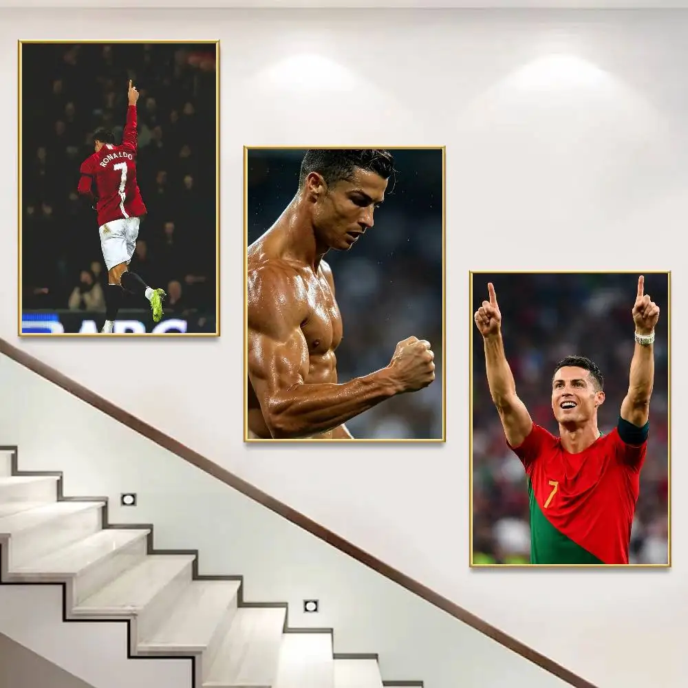 So Cool C-CR7 Cristiano Ronaldo Customizable HD Self Adhesive Waterproof Wall Art Poster