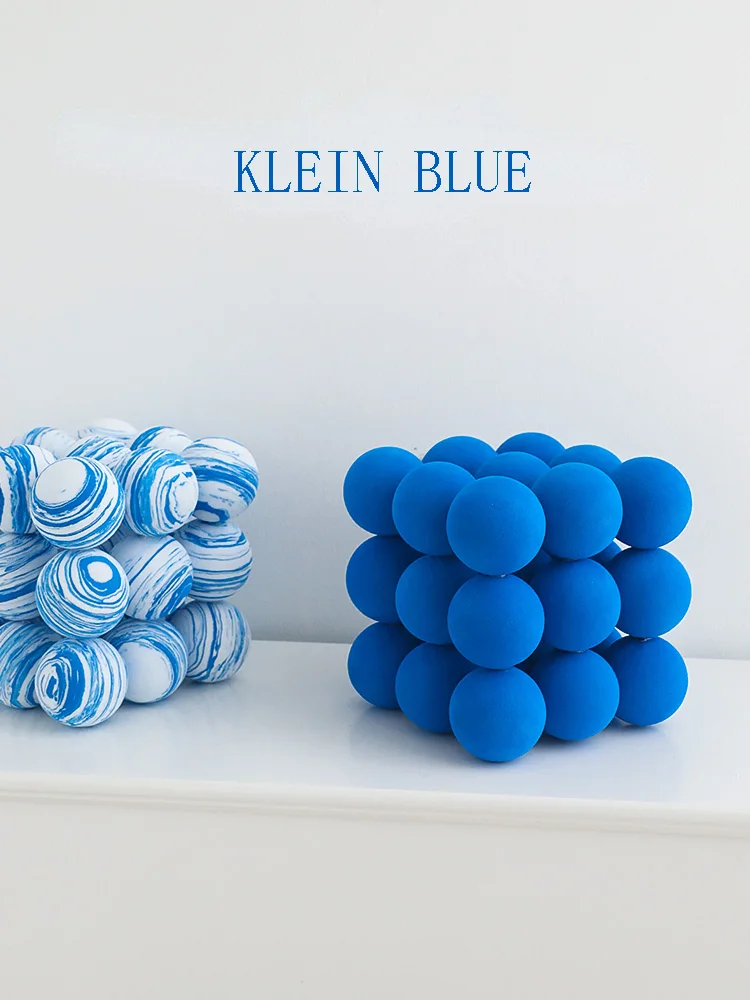 Klein Blue Ball Popular Photo Props Decoration Geometric Home Living Room Creative Photography Ornaments Accessories