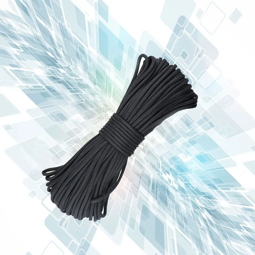 

1Pcs Nylon Black Survival Paracord Seven Core Military Parachute Cord Camping Hiking Rope Paracord Parachute Cord
