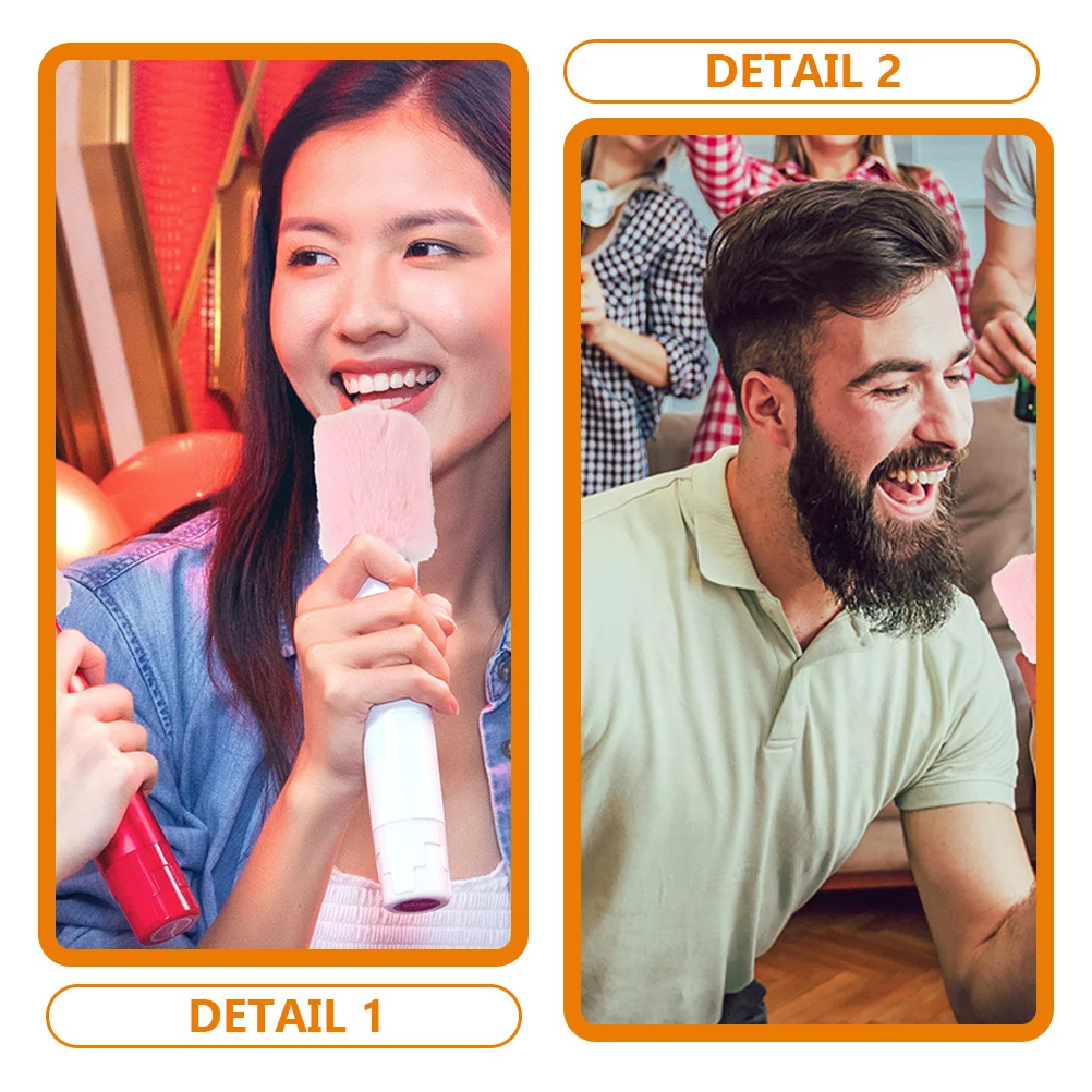 

2pcs Microphone Furry Windscreen Muff For Noise Reduction Wind Cover Mic Accessory Outdoor Recording Live Streaming Supply