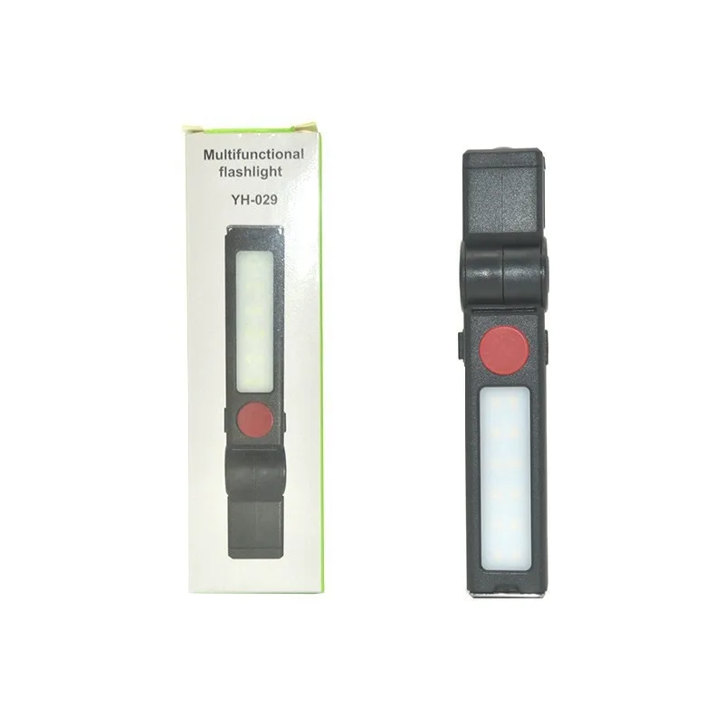 Multifunctional Outdoor Emergency Flashlight: 180° Foldable, Super Bright, Magnetic Work Light & Cigarette Lighter