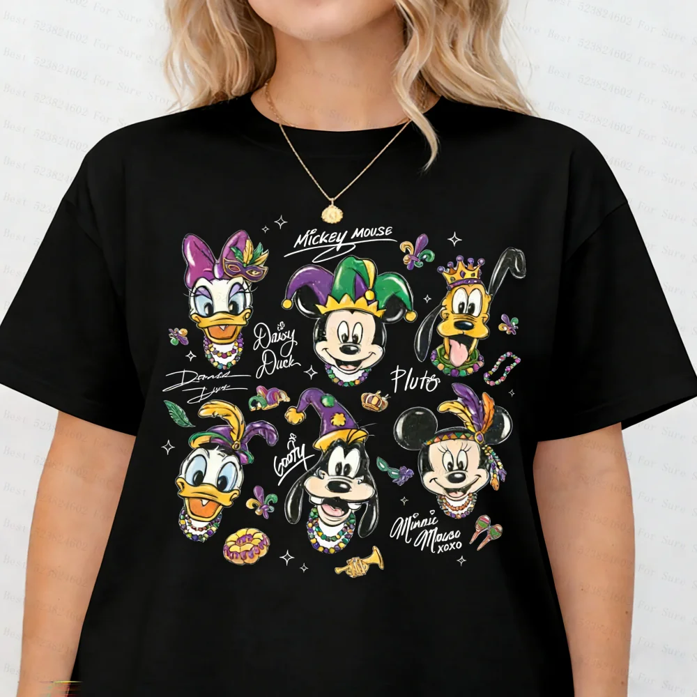 

Disney Signatures Mardi Gras Shirt Mickey Friends Carnival Tee Disneyland New Orleans Sweatshirt Mardi Gras 2026 Y2k t-shirts