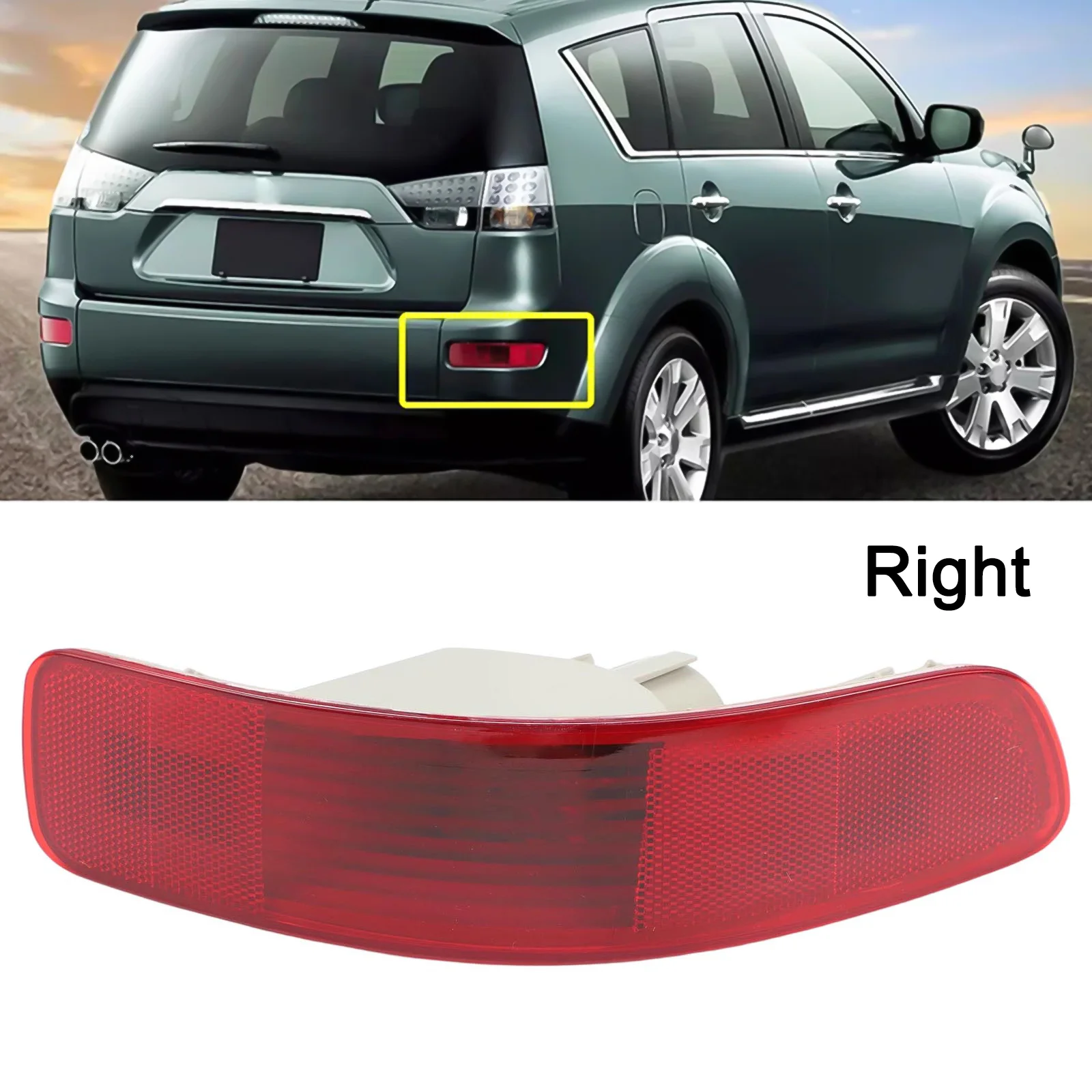 

Car Rear Light Replacement Part Bumper Reflector As Picture Shows Fog Light Easy Installation Design Fits Rear Right Left