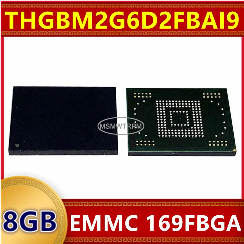 

Чип памяти IC THGBM2G6D2FBAI9 SDIN5C2-8G SDIN5C25A-8G 8 ГБ EMMC 169FBGA Интегральные схемы Новый оригинальный в наличии