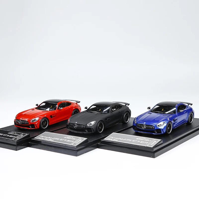 1/43 Mercedes-Benz AMG GT-R alloy simulation static model, children's collection of decorative toys, holiday gifts for children.