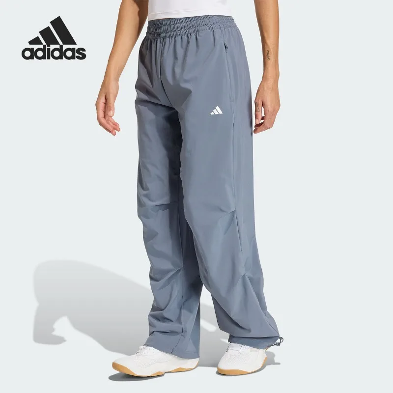 Adidas Spring and Autumn Ladies Elastic Training Woven Loose Trousers KS8564