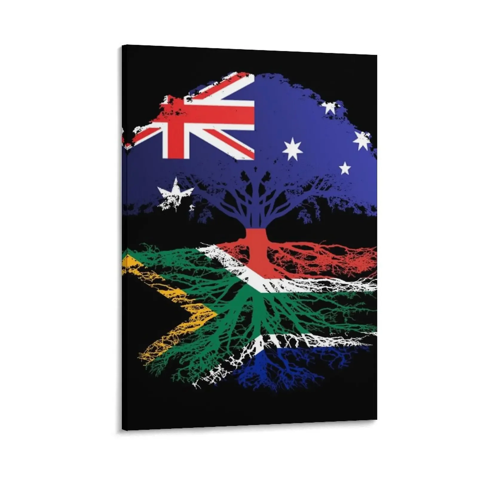 

Australian Grown With South African Roots - Gift For South Africa From With South African Roots Canvas Painting