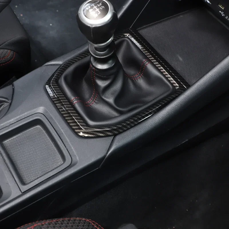 

ABS Carbon Fiber Car Dashboard Console Gear Shift Panel Decoration Cover Interior Car Accessories For Subaru WRX 2022-2024