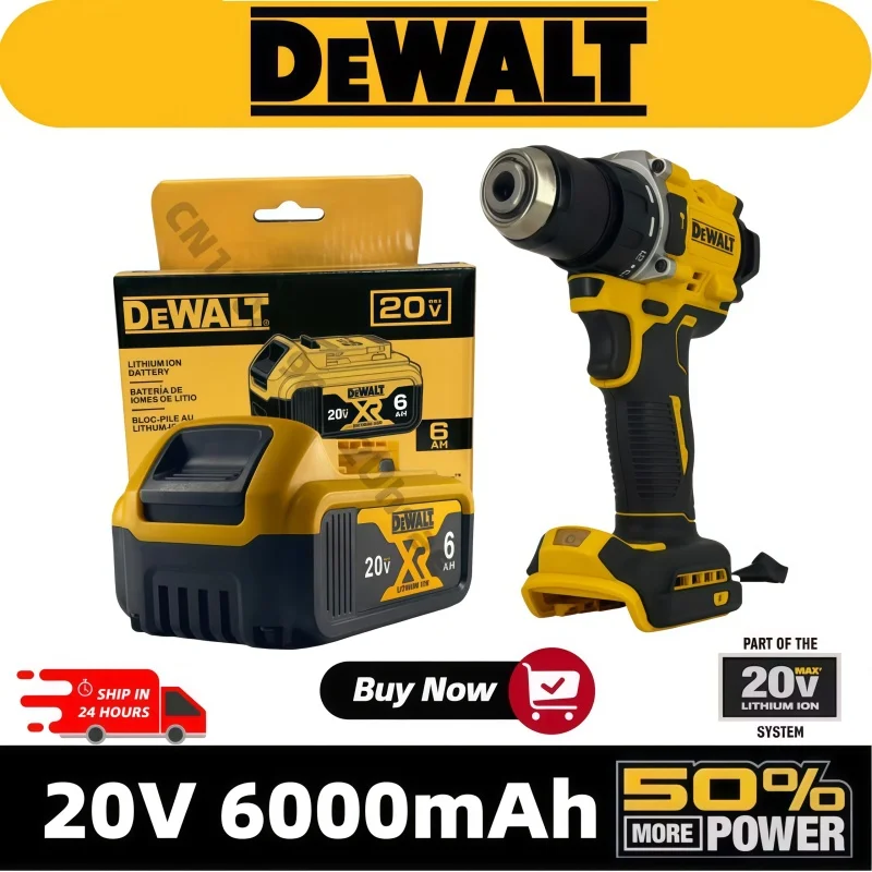 

Оригинальный аккумулятор DEWALT, 20В, 6Ач, литий-ионный, перезаряжаемый, DCB115, DCB118, аккумулятор для инструментов Dewalt, зарядное устройство DEWALT DCB1104