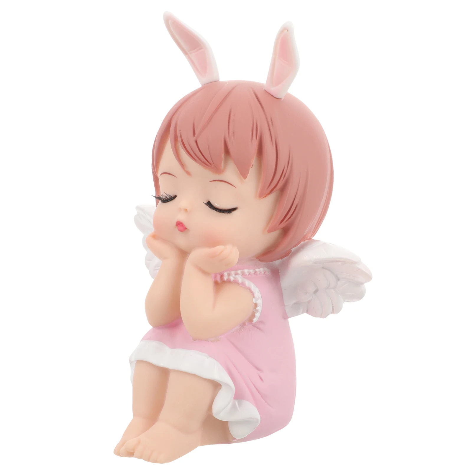 

Cake Decoration Lovely Angel Vinyl Baking Ornament For Birthday Party Table Dessert Decor Desktop Shelf Dining Room
