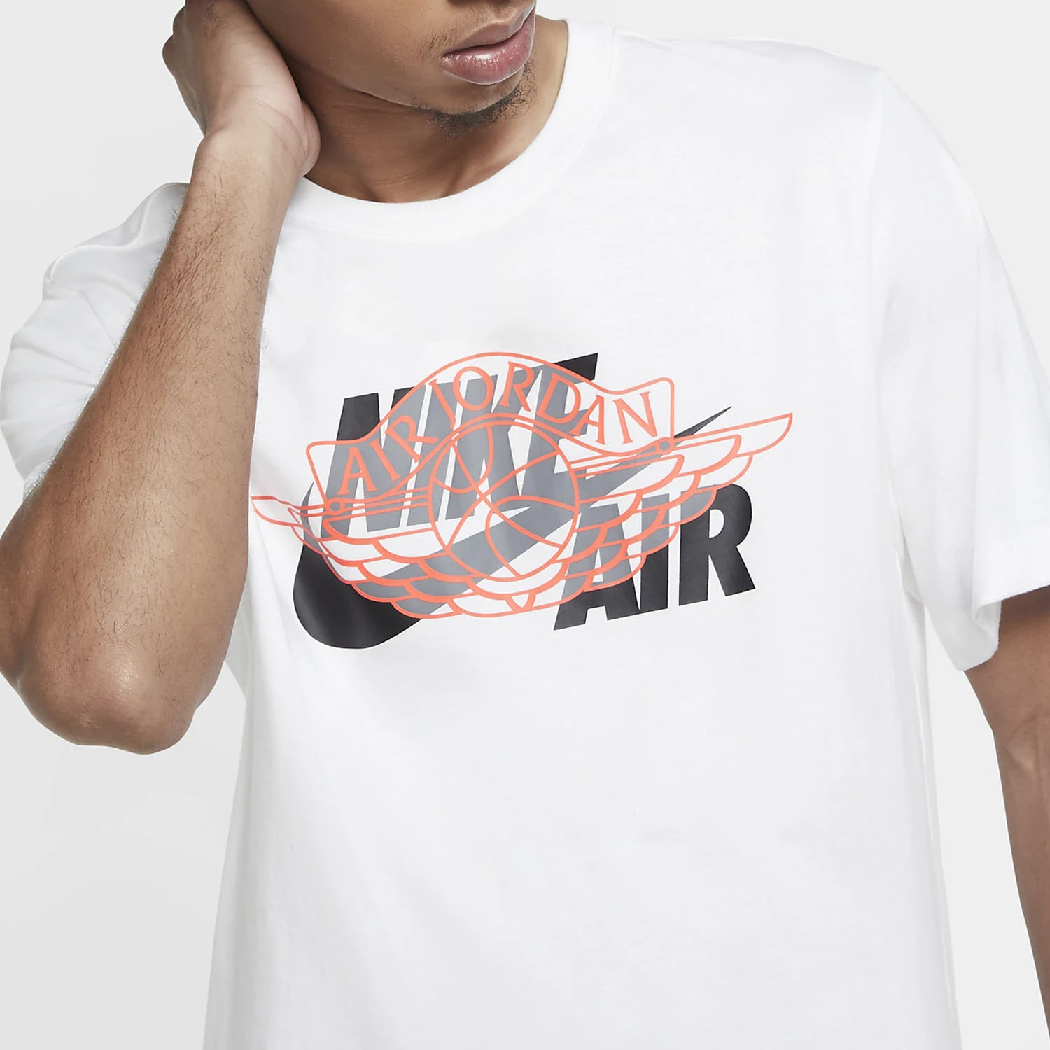 تي شيرت كرة السلة الرسمي الأصلي للرجال من Nike برقبة دائرية مطبوع CU1980-100 #4