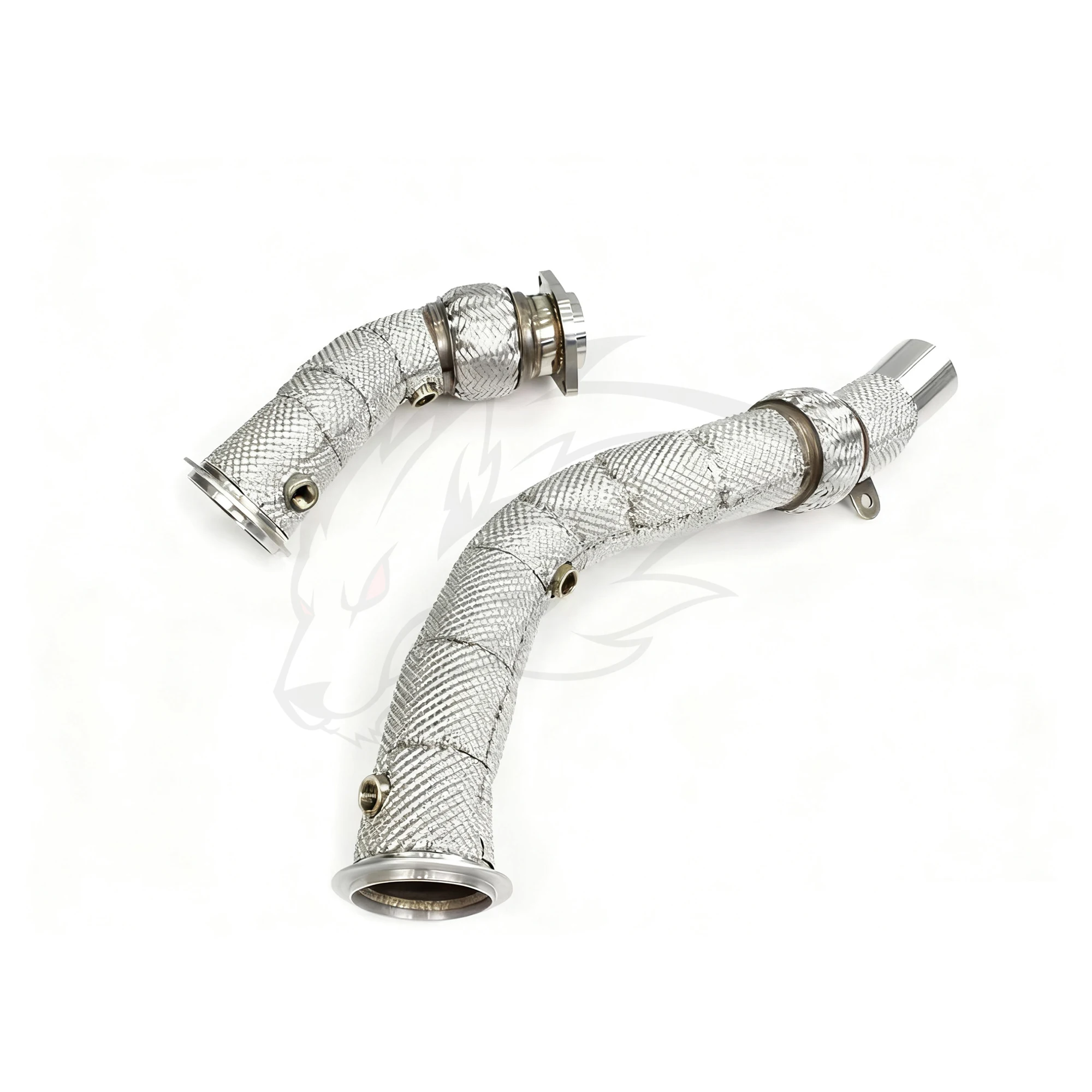 WRAX Downpipe esportivo de alto fluxo para BMW M3 M4 F80 F82 F83 3.0T SS304 Strainght Após atualização do escudo térmico
