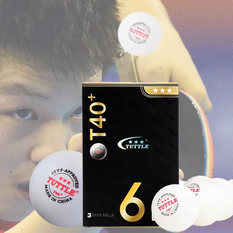 TUTTLE ABS Plastic Table Tennis Ball 3 Stars 40+mm Ping Pong Balls ITTF approved for Game Competition Tabletennis Ping Pong Ball