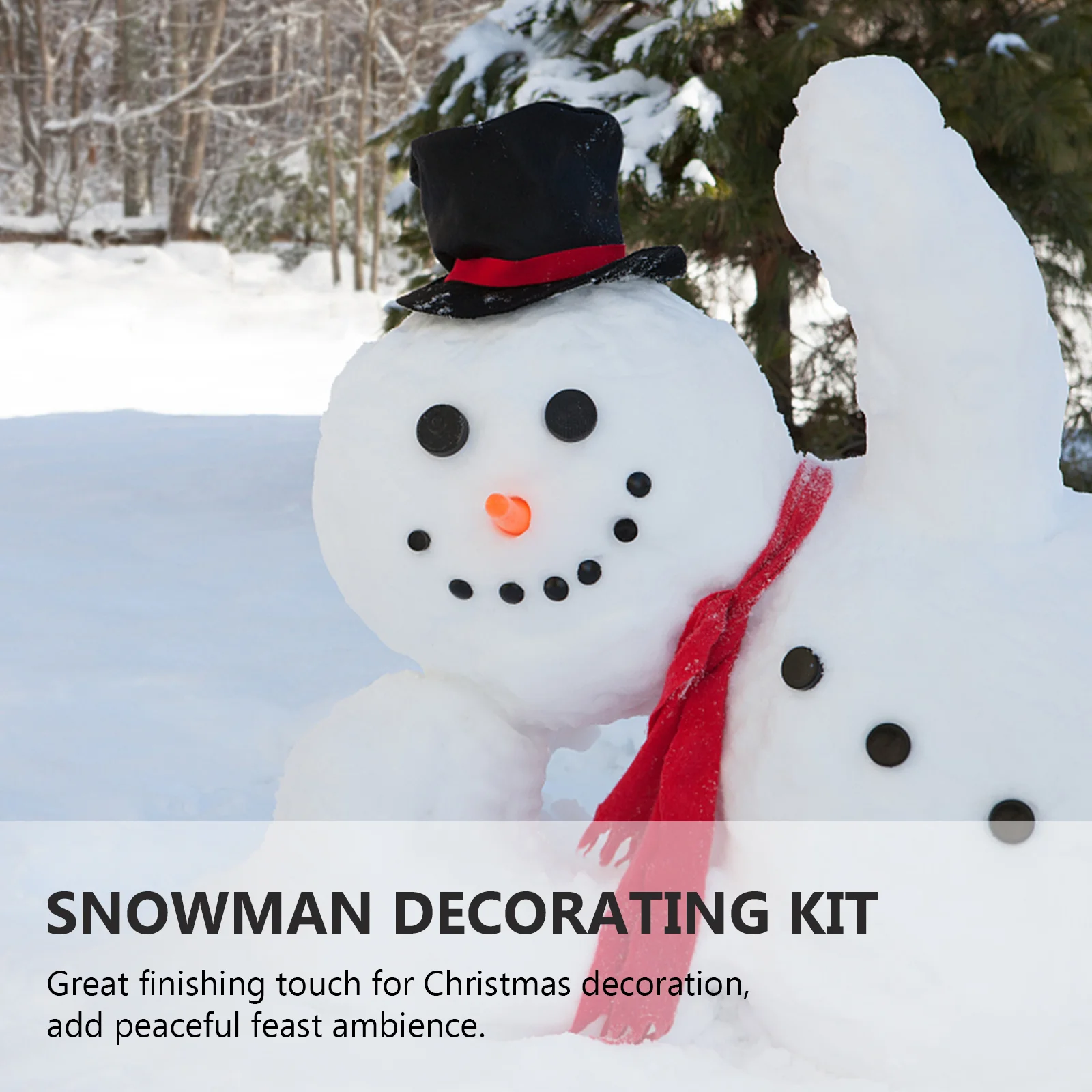 Snowman Dress up Set Outside Decorating Kit Party Festival Making Dressing Handmade DIY Xmas Holiday Toy