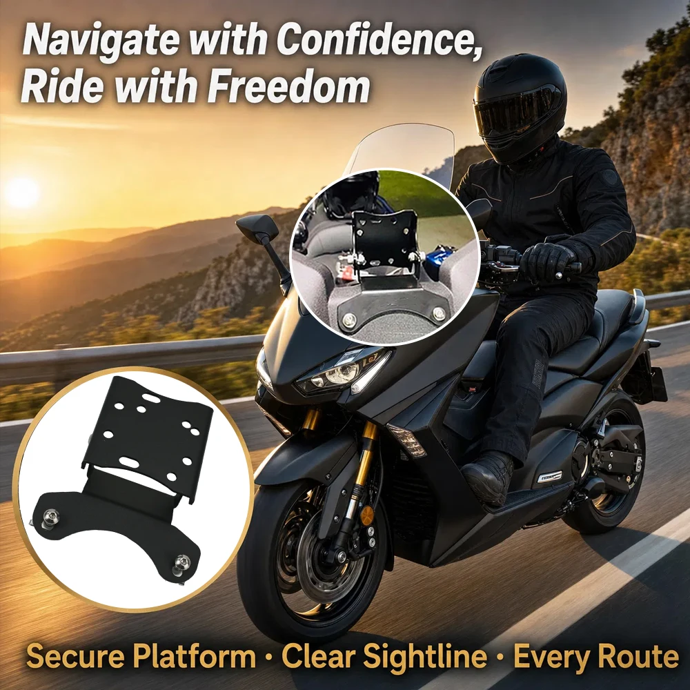 

For Yamaha TMAX530 T-MAX 530 17-19 Motorcycle Modified Parts Smartphone Navigation Bracket Mobile Phone GPS Plate Stand Holder