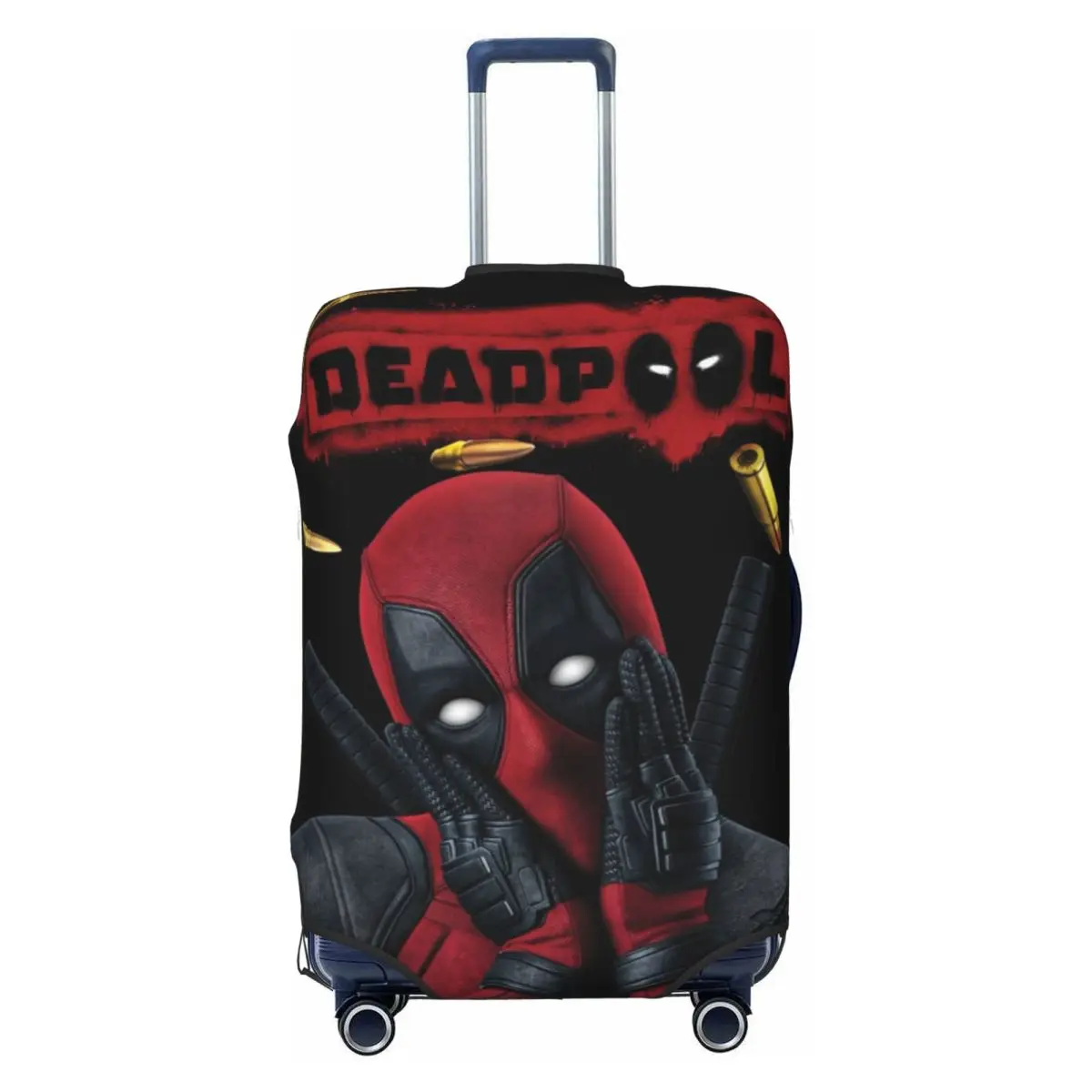

Custom Custom Deadpool Film Luggage Cover Protector Elastic Funny Anime Cartoon Travel Suitcase Covers