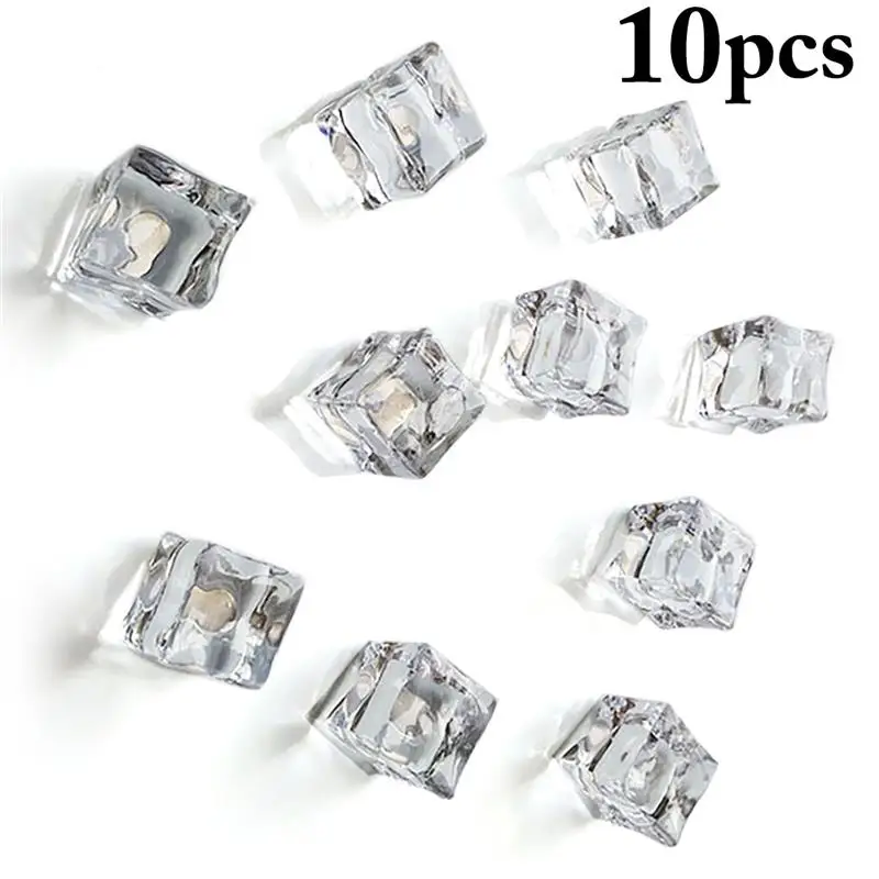 10Pcs Simulating Ice Cubes Strong Neodymium Fridge Magnets For Refrigerator Office Photo Message Kitchen Magnet Home Decoration