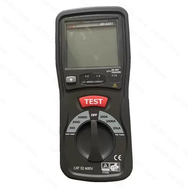 DT-5301 Loop Resistance Tester AC And DC Voltage Resistance Tester Backlight Display Numerical Accuracy