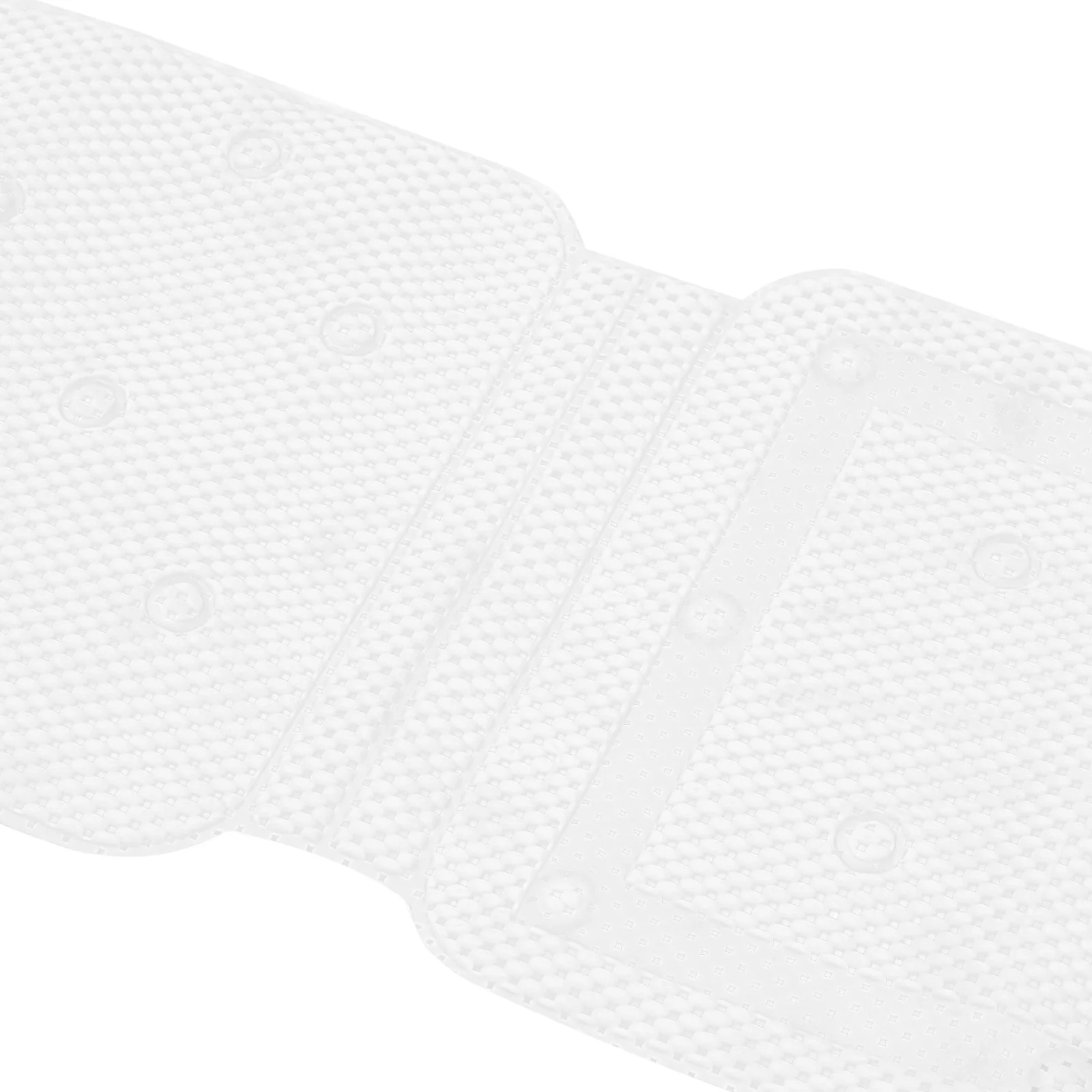 Hohle PVC-Schaum-Badematte mit Kissen | Weißes 125*36cm Badewannenkissen mit Schwammfüllung, Modernes Rutschfestes Badewannenkissen – Detail 5