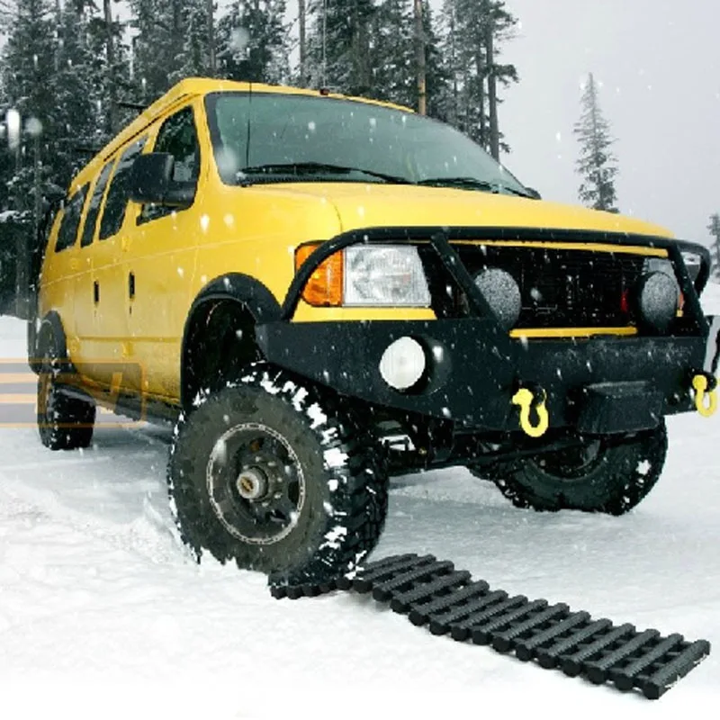 Vehicle Grip Assist Plates, Tire Anti‑Slip Escape Ramp For Off‑Road Stuck Rescue On Snow Mud Sand Terrain