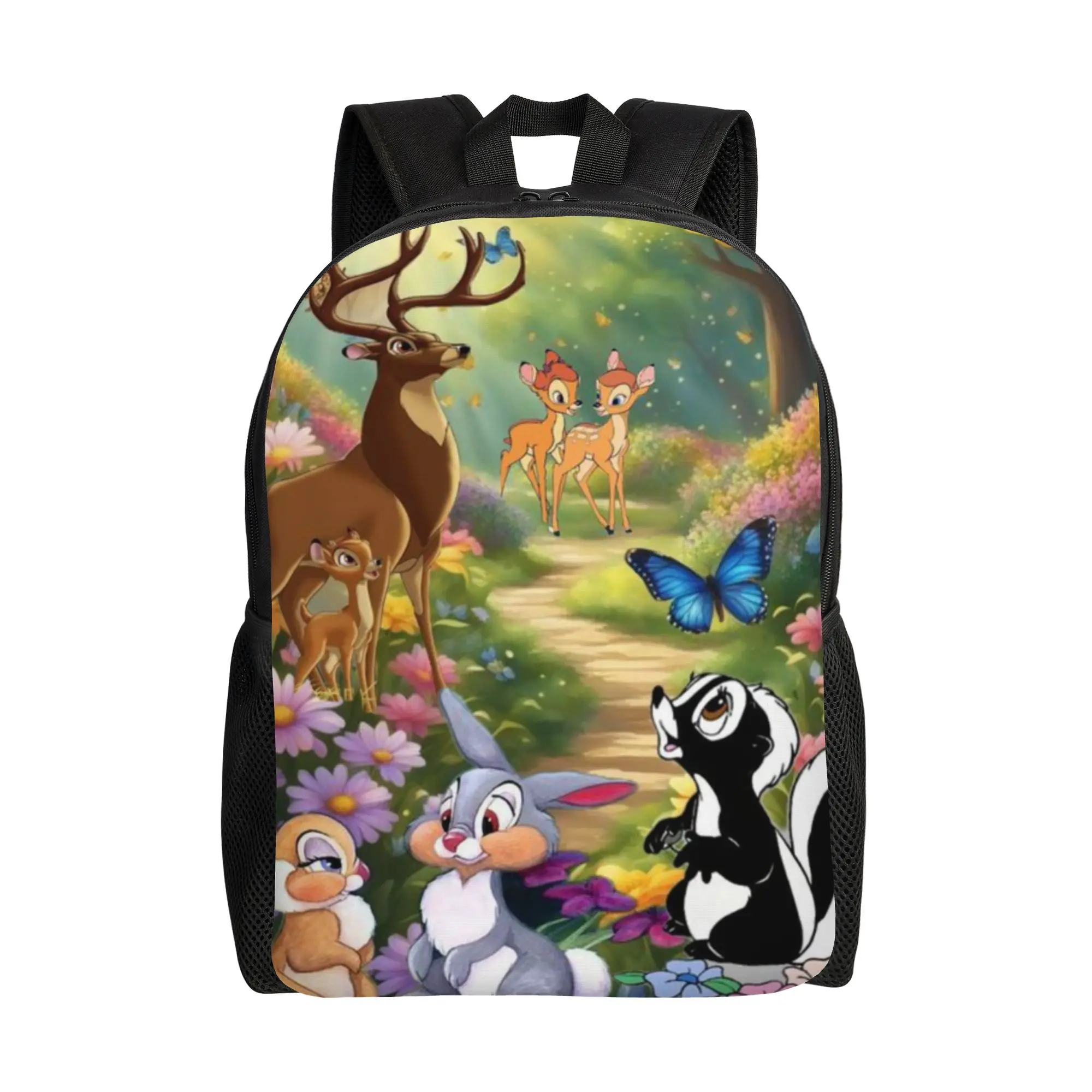

Bambi Book Pack Back to school season Thumper Flower Harajuku Design Backpack