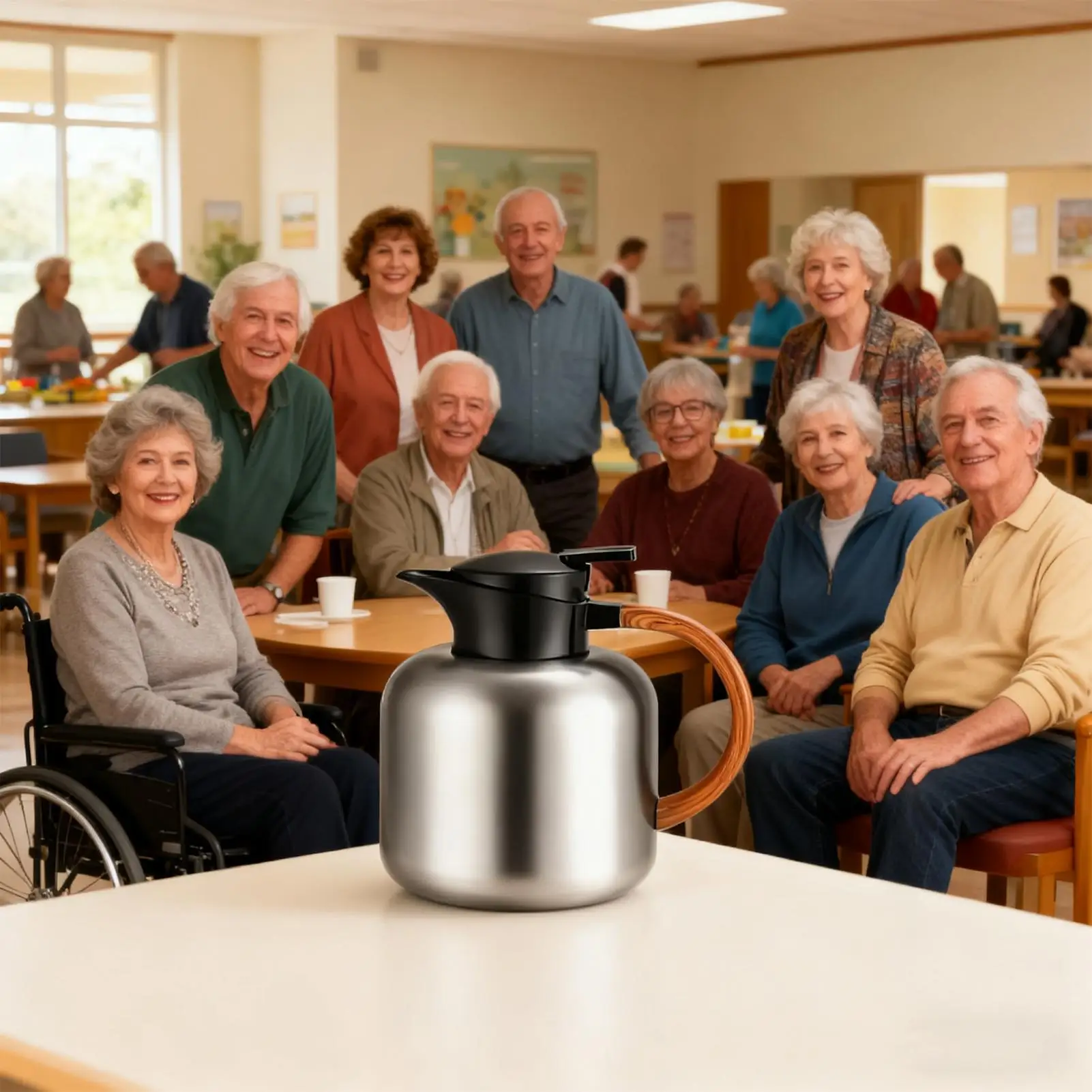 

Thermal Coffee Carafe Insulated Anti-Slip Handle Water Pitchers Coffee Carafes For Keeping Hot For Hot Cold Beverage Juice Tea