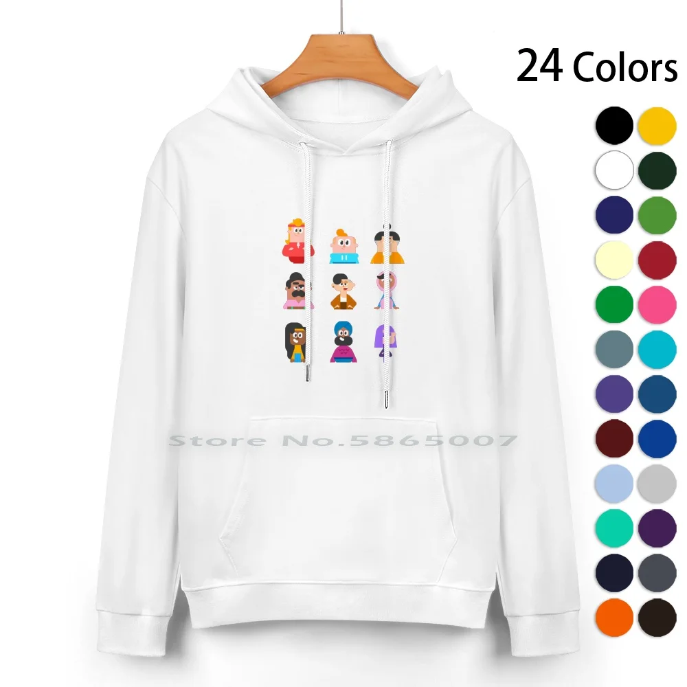 Duolingo Characters Cotton Hoodie Sweater 24 Colors Duolingo Characters Cute Duolingo Duo Characters Language Learning