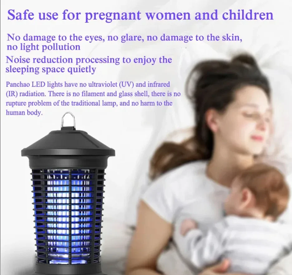 Mosquito Killer Lamp 110V/220V Electric Insect Killer Electric Pest Repellent UVA LED Lamp Powerful Bug Electric Mosquito Kill