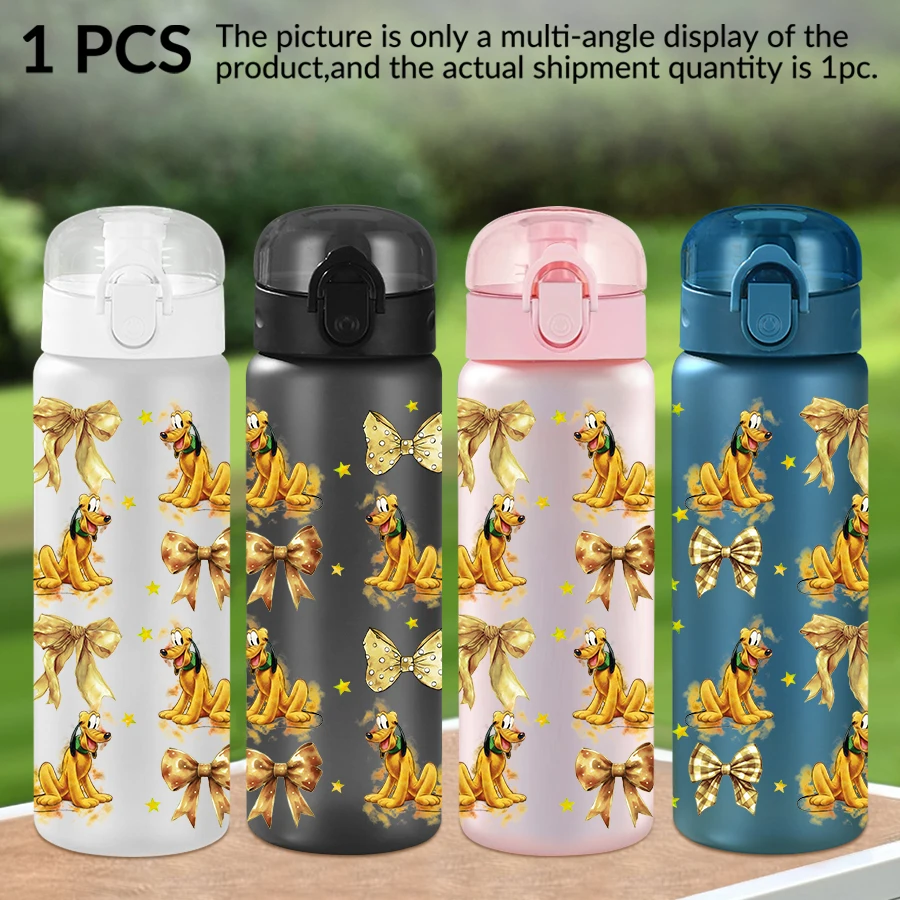 

1Pc Disney Pluto Bow Pattern 26oz Plastic Water Bottle Outdoor Sports Water Cup Birthday/Homecoming Gift