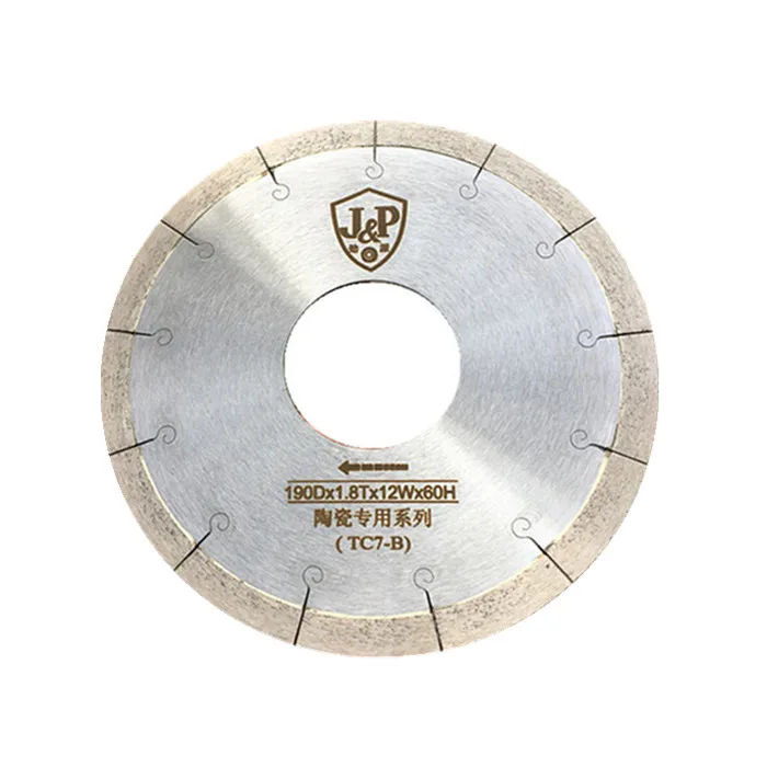 190mm Diamond Saw Blade Disc Porcelain Tile Ceramic Granite Marble Cutting Blades For Tile Cutting Machine