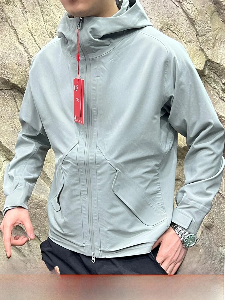 

Водонепроницаемая уличная мужская куртка Jaet Soft ell с полным клеем Proc, модное осеннее пальто с подставкой из полиэфирного волокна, молодежная повседневная одежда