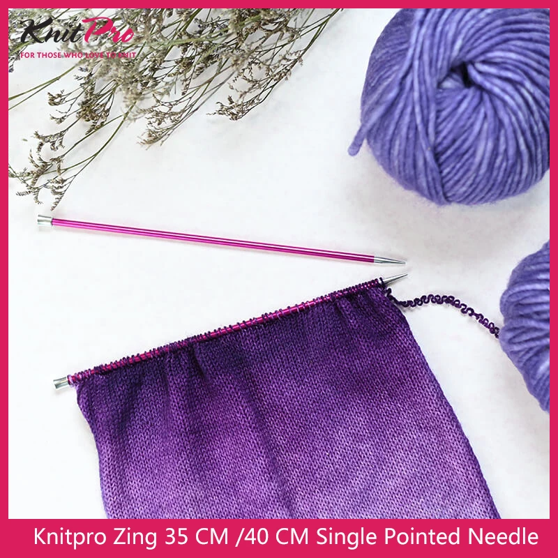 1 piece Knitpro Zing 35 cm/40cm  Single Pointed Needle