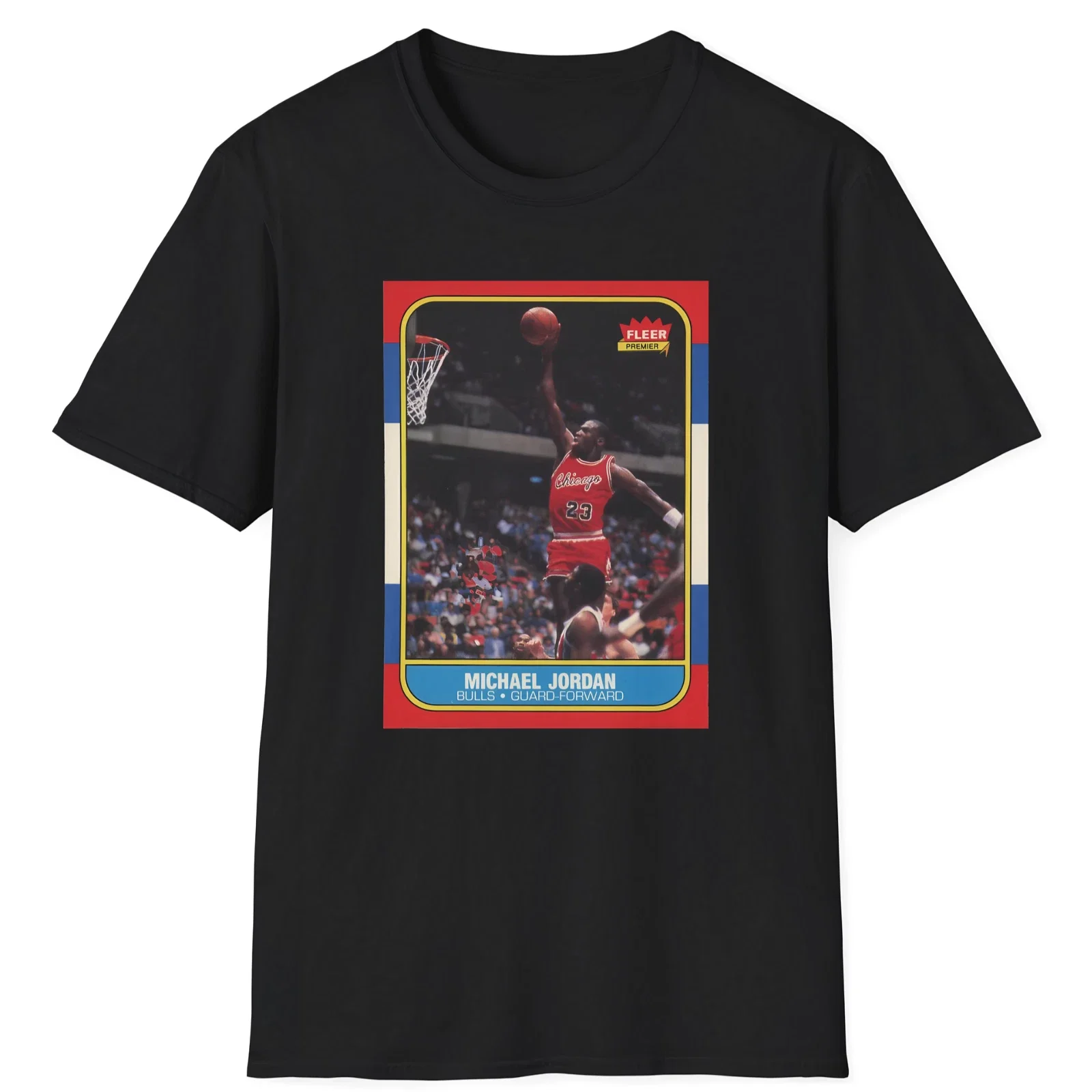 تي شيرت مايكل جوردان فينتاج روكي لكرة السلة مطبوع عليه رسومات جرافيك للرجال والنساء فضفاض بأكمام قصيرة لملابس غير رسمية للجميع #1